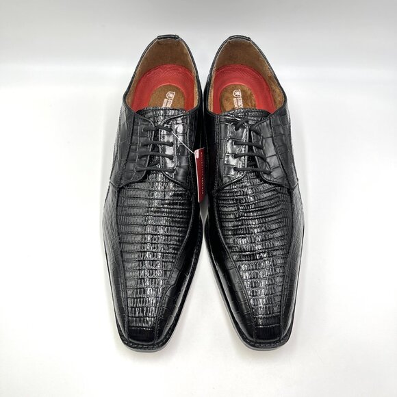 10W 10 WIDE WIDTH Stacy Adams Mens Turano Black Leather Oxfords‎ Dress Shoes main image 11